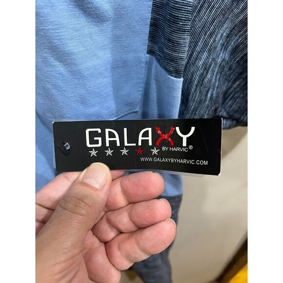 Galaxy By Harvic Shirt Mens XL Blue Pocket New With Tags - Picture 6 of 10